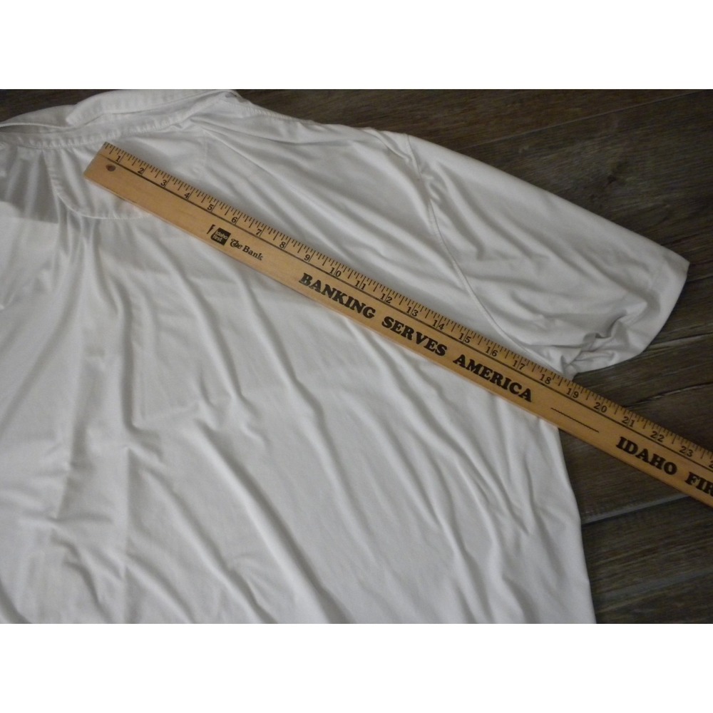 Johnnie-O Polo Shirt Mens XXL White Texas A&M Featherweight UPF 50 Wicking Golf - Picture 7 of 7